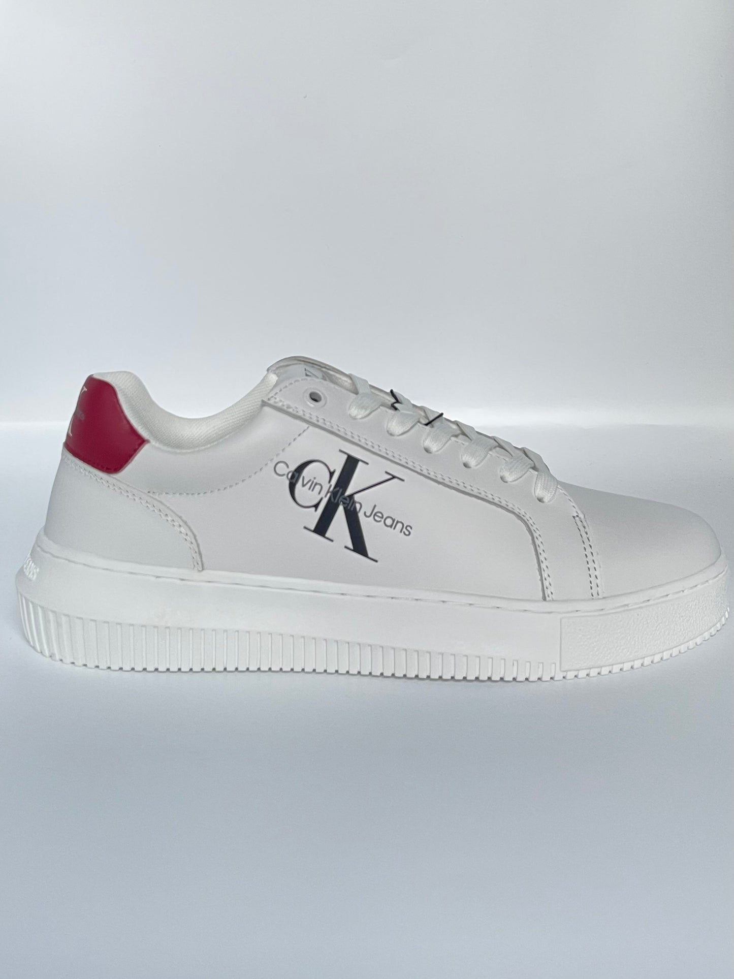 Calvin Klein Chunky Cupsole Monologo Trainers, White