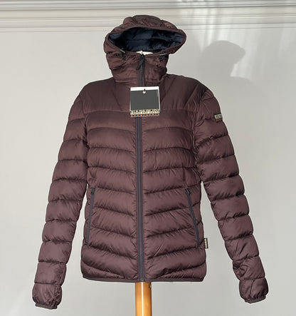 Men's Napapijri Aerons Padded Jacket, Brown