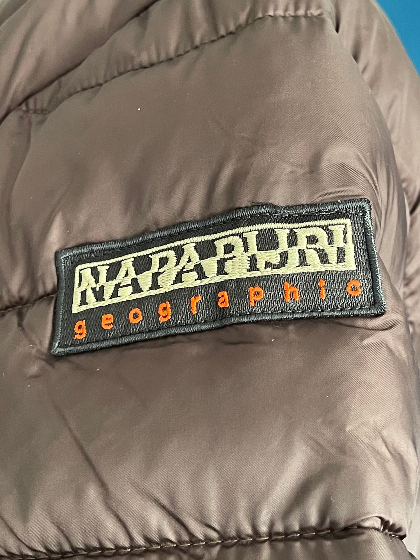 Men's Napapijri Aerons Padded Jacket, Brown