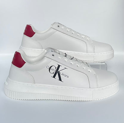 Calvin Klein Chunky Cupsole Monologo Trainers, White