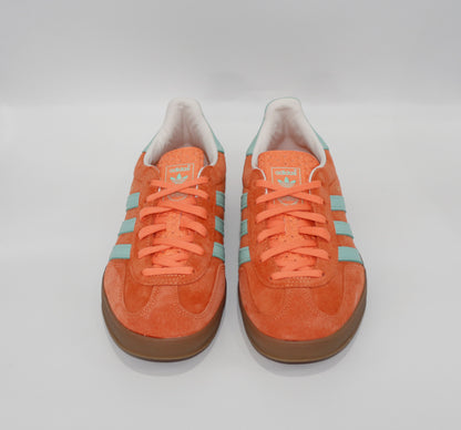 Adidas Originals Gazelle Indoor, Orange and Mint Trainers