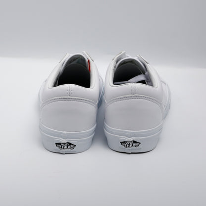 Vans Old Skool White Faux Leather Trainers