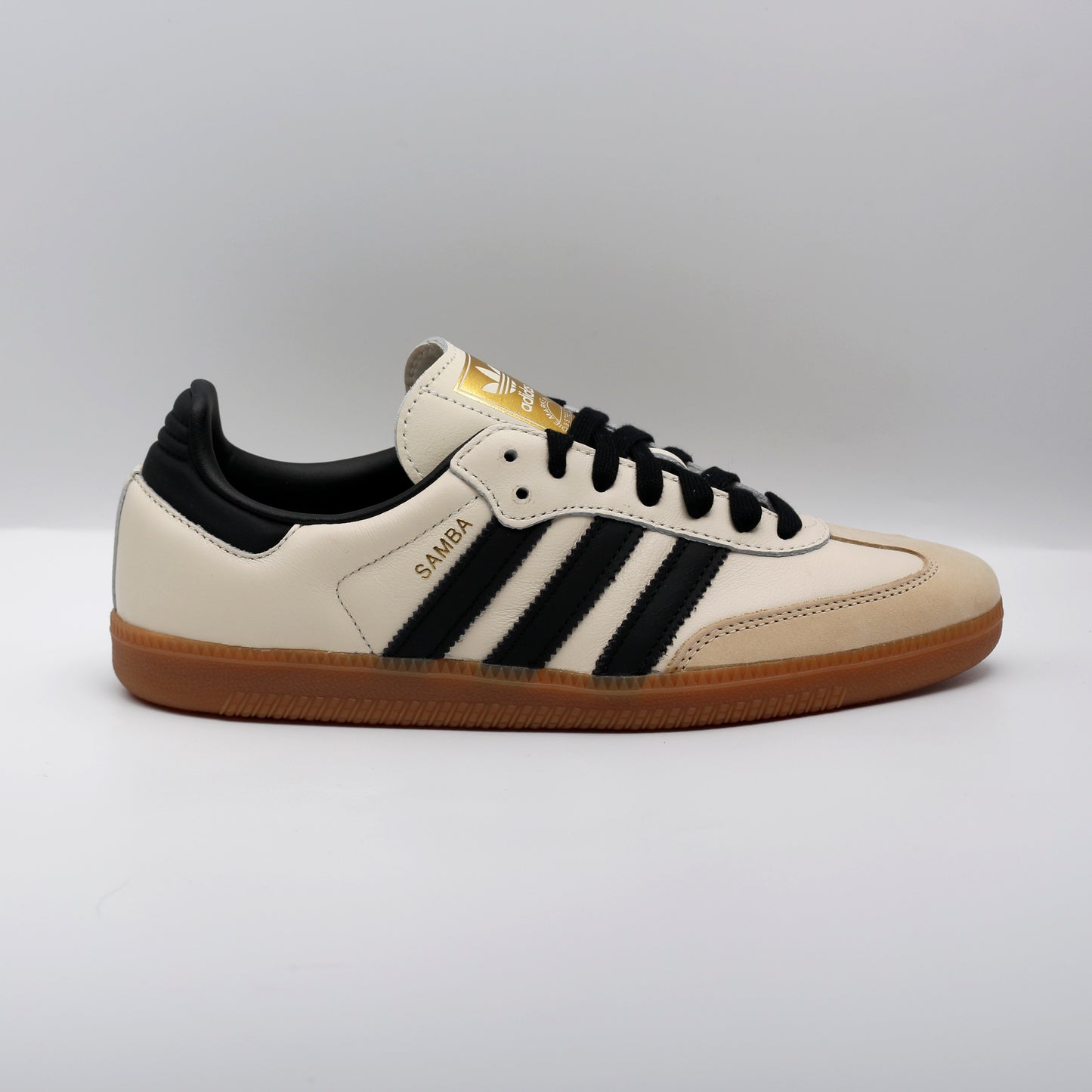 Adidas Samba OG, Cream White, Black and Sand Strata