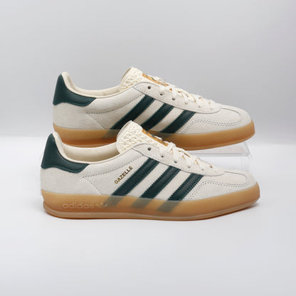 Adidas Gazelle Indoor, Cream White and Collegiate Green