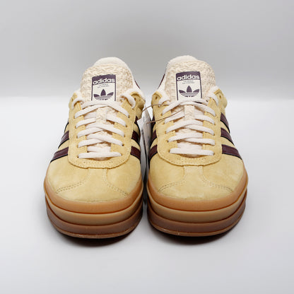 Adidas Gazelle Bold, Almost Yellow and Maroon Trainers