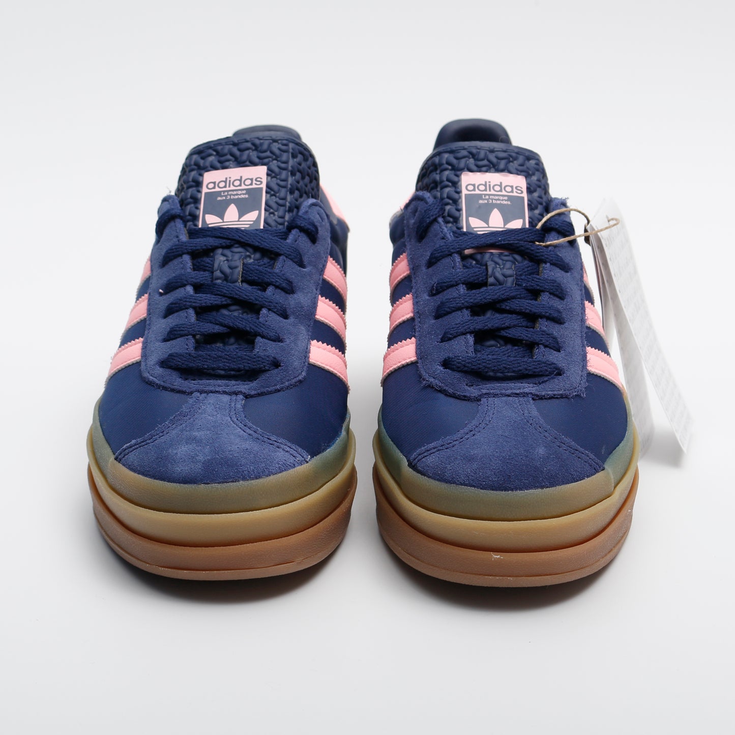 Adidas Gazelle Bold, Dark Blue Pink Spark Trainers