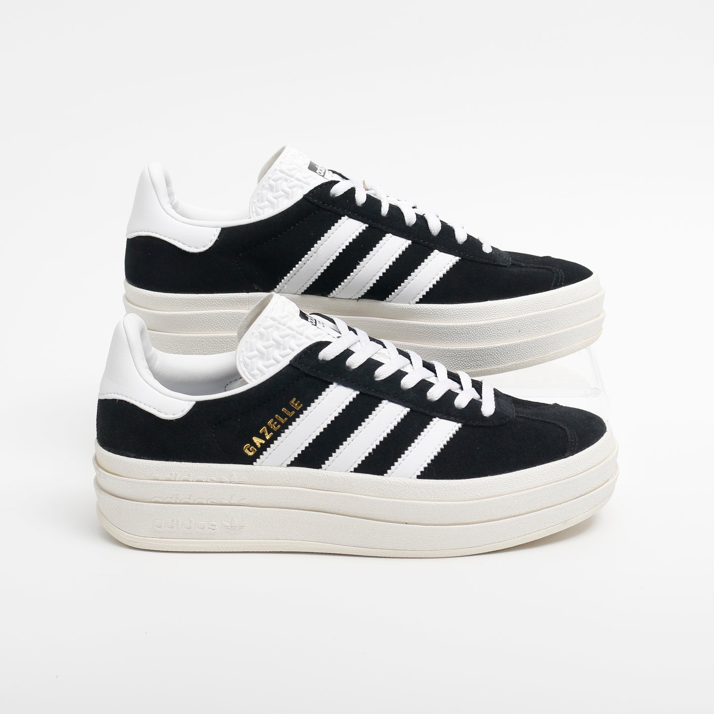 Adidas Gazelle Bold, Black and White Trainers