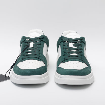 Tommy Jeans Mixed Material Cupsole Trainers, White and Green