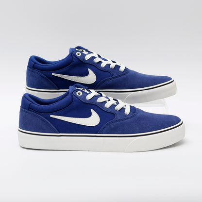 Nike SB Chron 2 Canvas and Suede Trainers, Blue and White