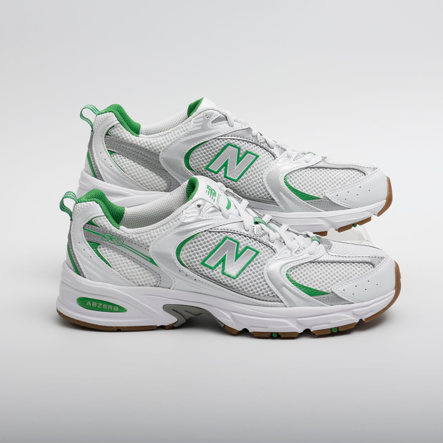 New Balance MR530 Trainers, White and Green