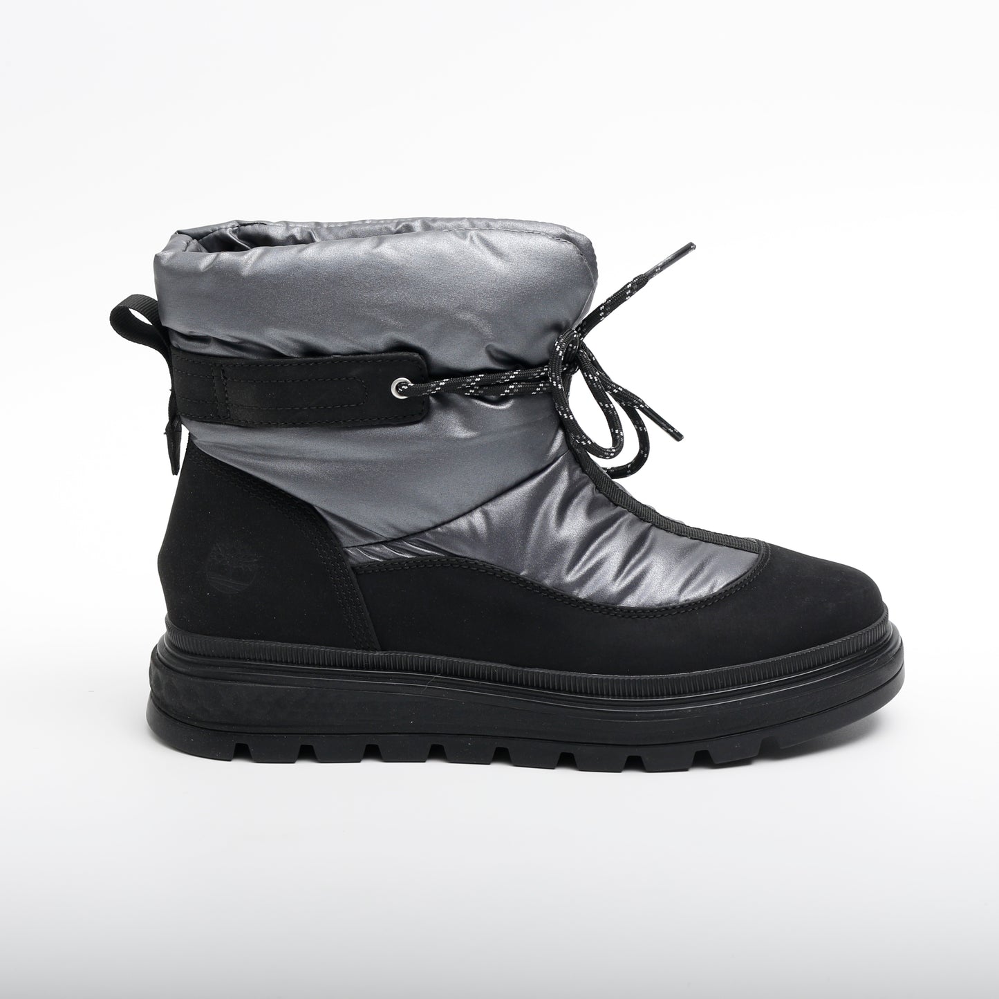 Timberland Ray City Puffer Boots, Black and Silver