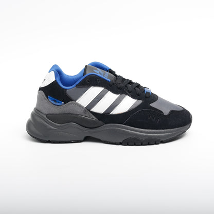 Adidas Originals Retropy F90 Trainers, Black with Blue Accents