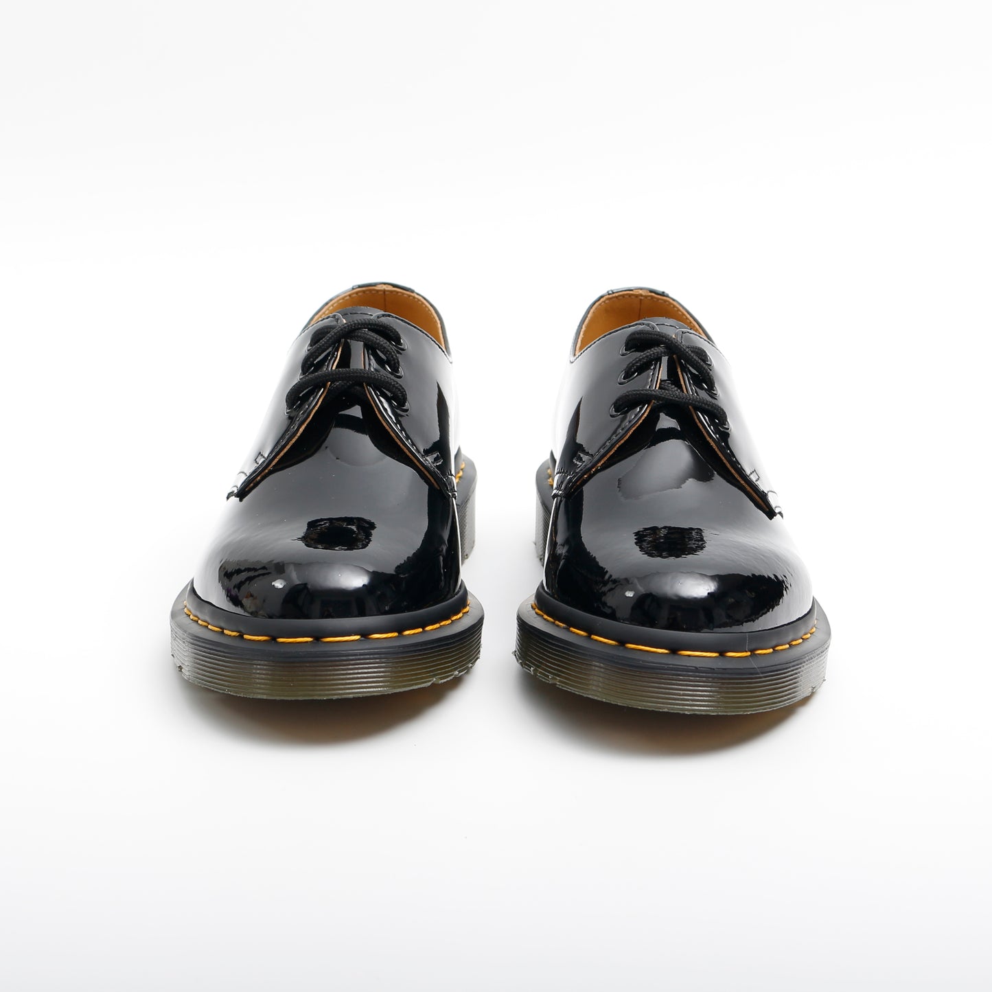 Dr Martens 1461 Classic Black Patent Lamper Oxford Shoes, Womens