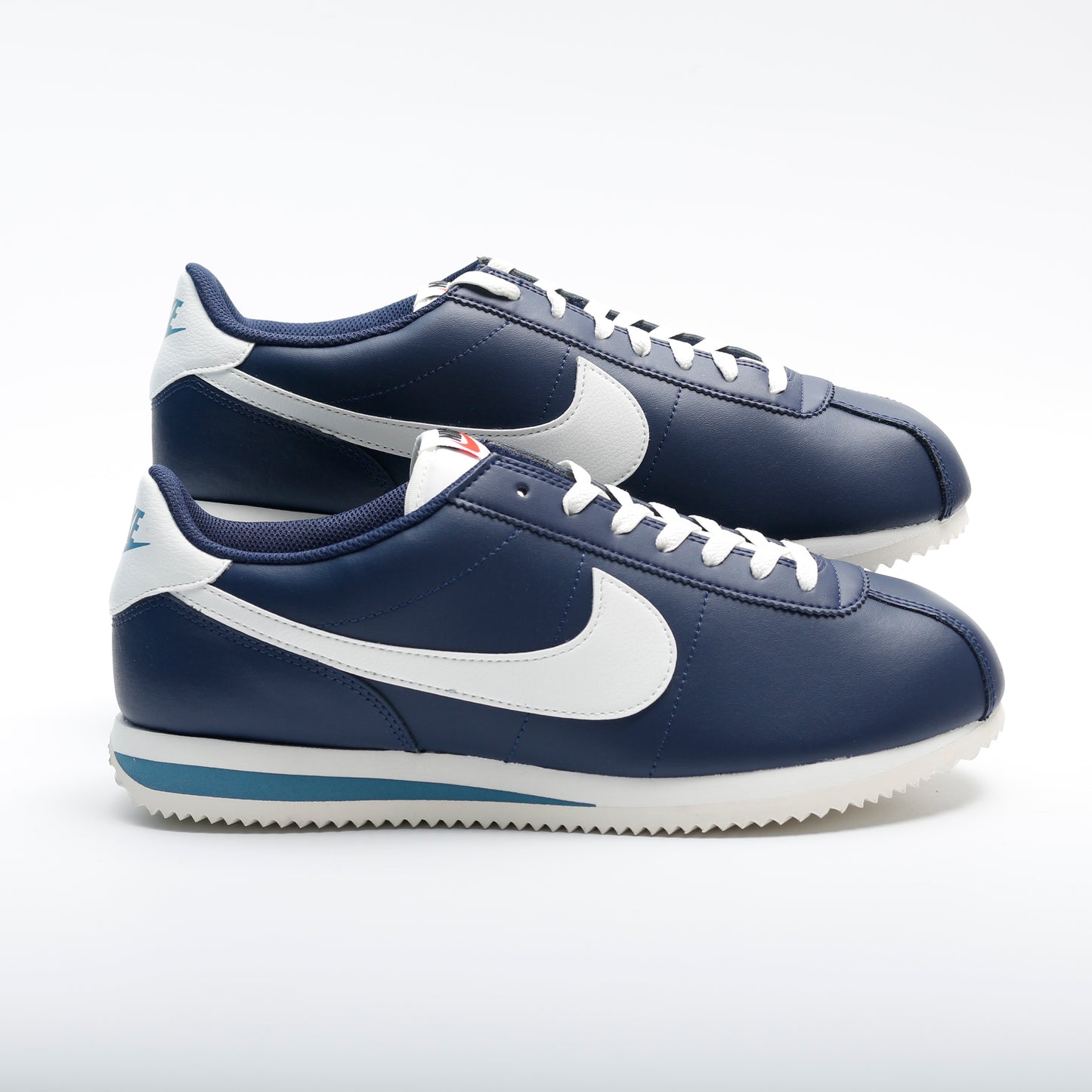 Nike Cortez Leather Trainers, Midnight Navy