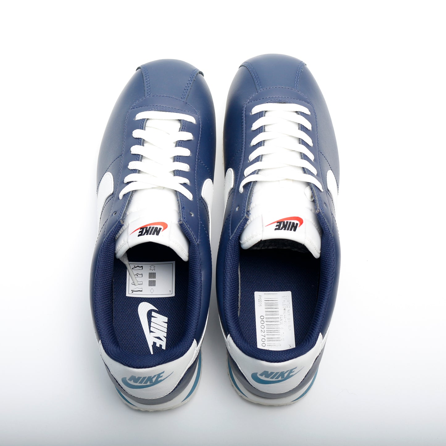 Nike Cortez Leather Trainers, Midnight Navy