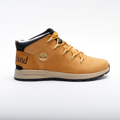 Timberland Mens Sprint Trekker Mid Lace-Up Trainer, Wheat Tan, Nubuck