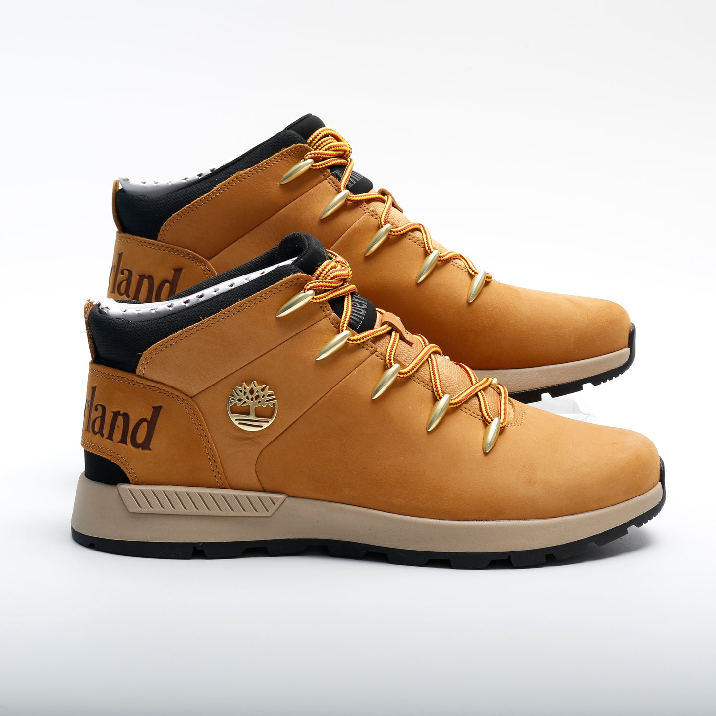 Timberland Mens Sprint Trekker Mid Lace-Up Trainer, Wheat Tan, Nubuck