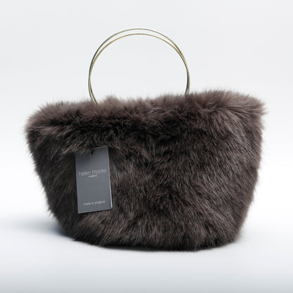 Helen Moore Women's Faux Fur Bag, Brown