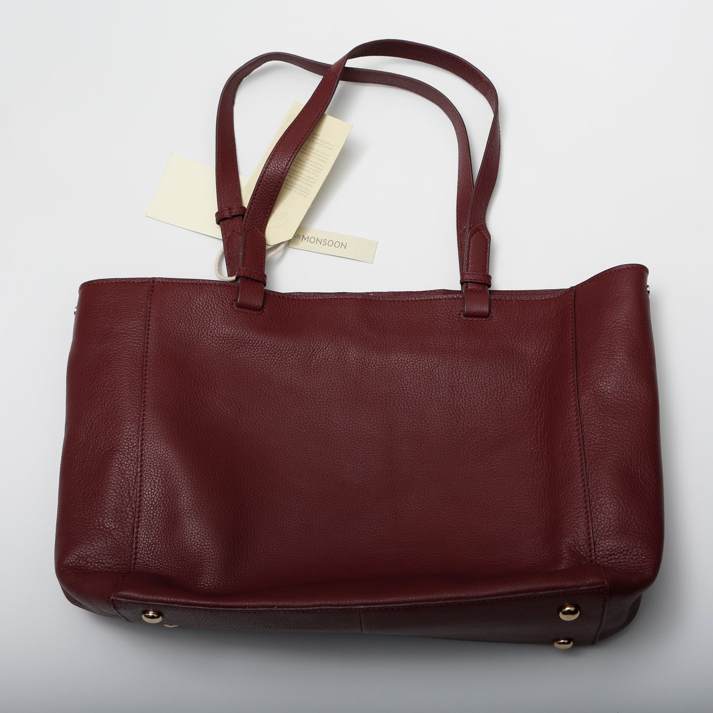 Monsoon Burgundy Leather Women's Bag