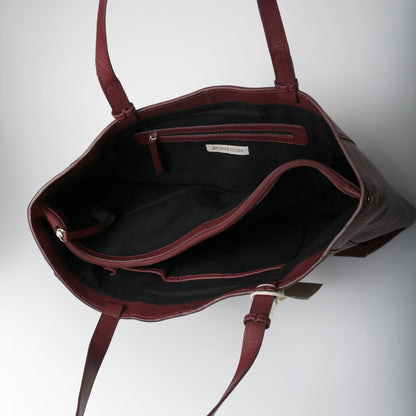 Monsoon Burgundy Leather Women's Bag