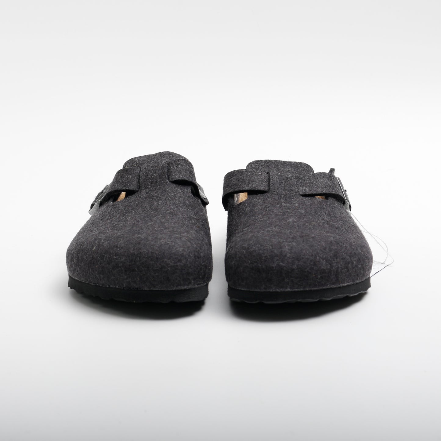 Birkenstock Boston Clogs, Anthracite Wool