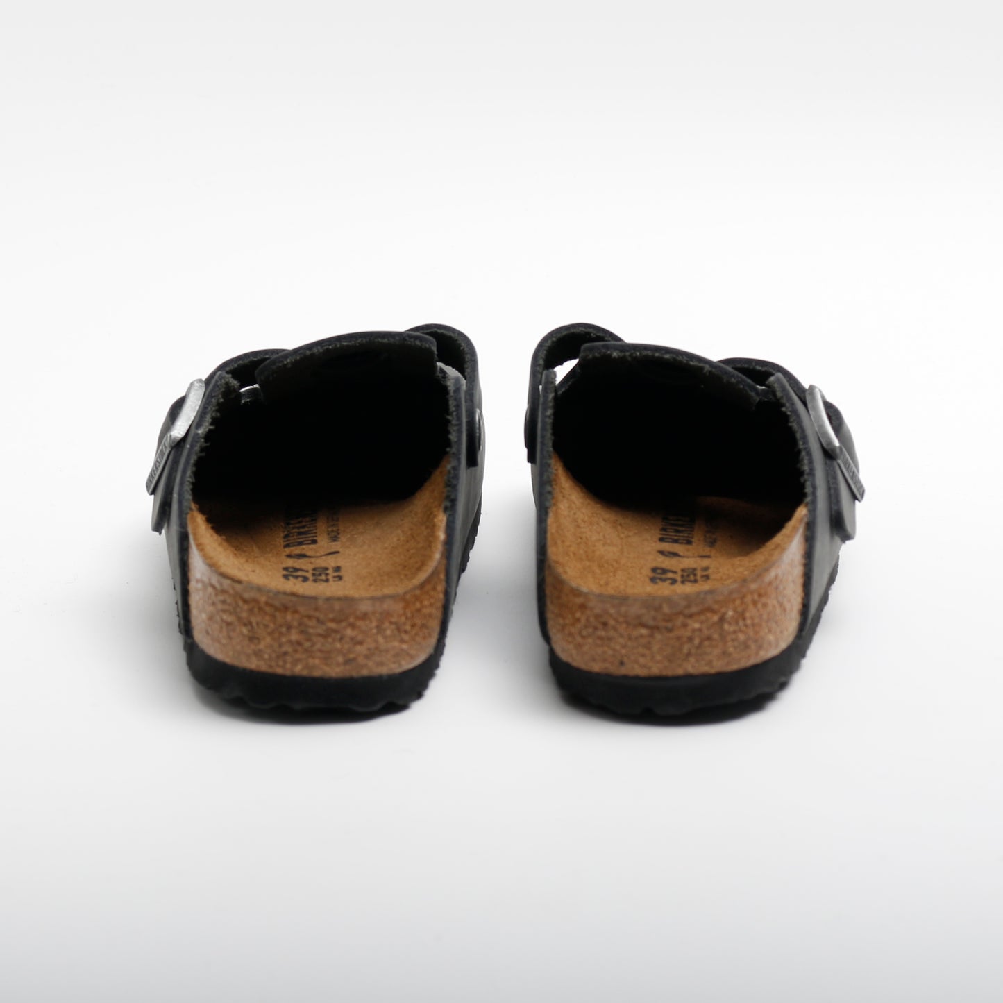 Birkenstock Boston Black Waxy Leather