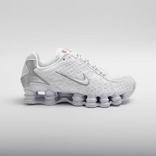 Nike Shox TL, White White Metallic Silver Max Orange