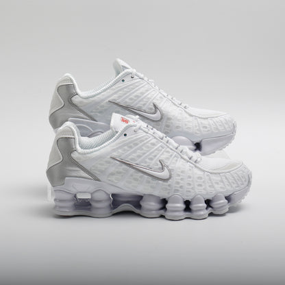 Nike Shox TL, White White Metallic Silver Max Orange