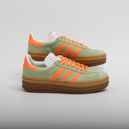 Adidas Gazelle Bold Semi Green and Orange