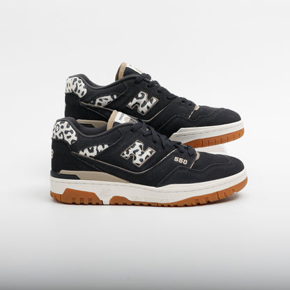 New Balance 550 Trainers, Phantom Black Leopard