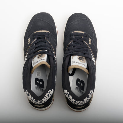 New Balance 550 Trainers, Phantom Black Leopard