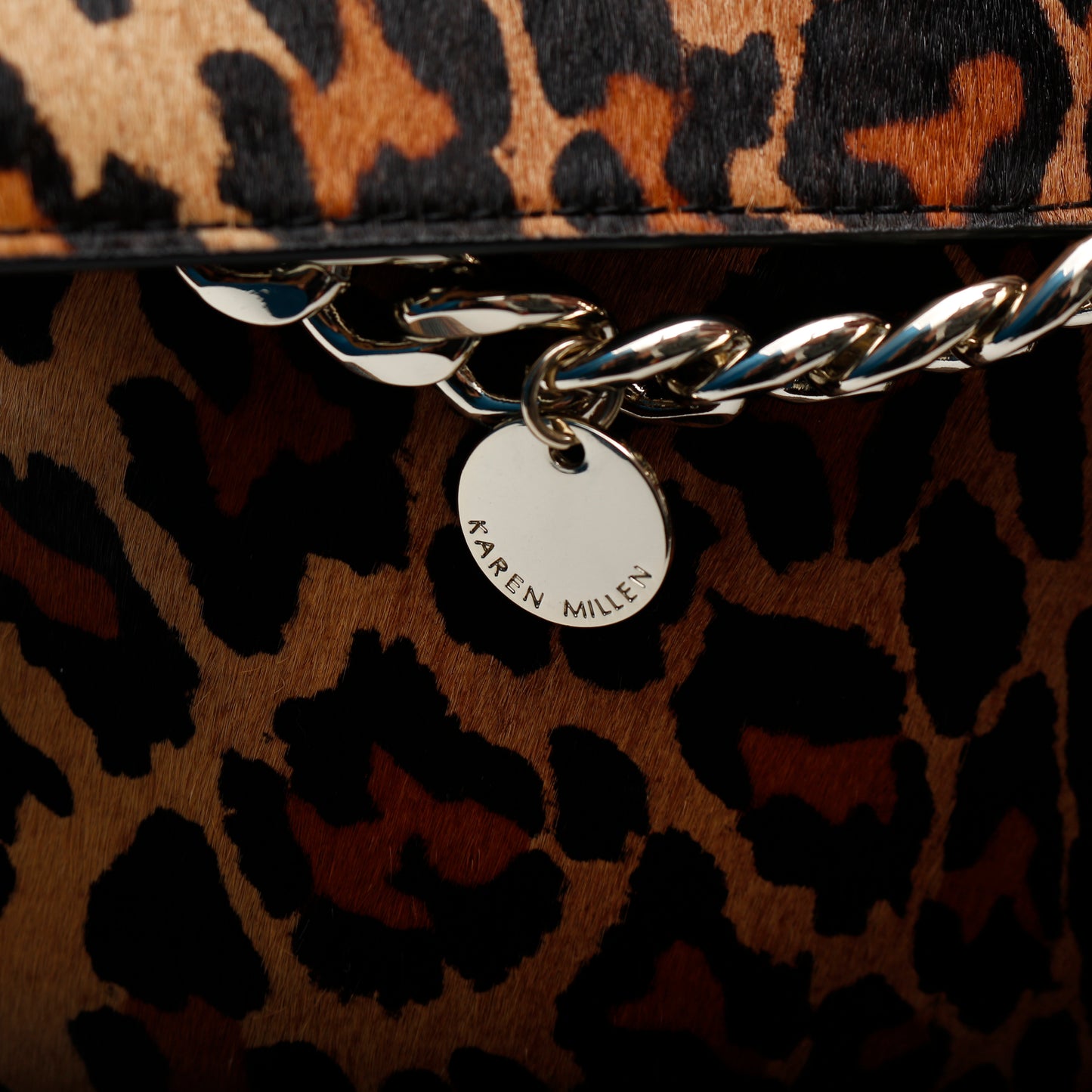 Karen Millen Leopard Print Handbag