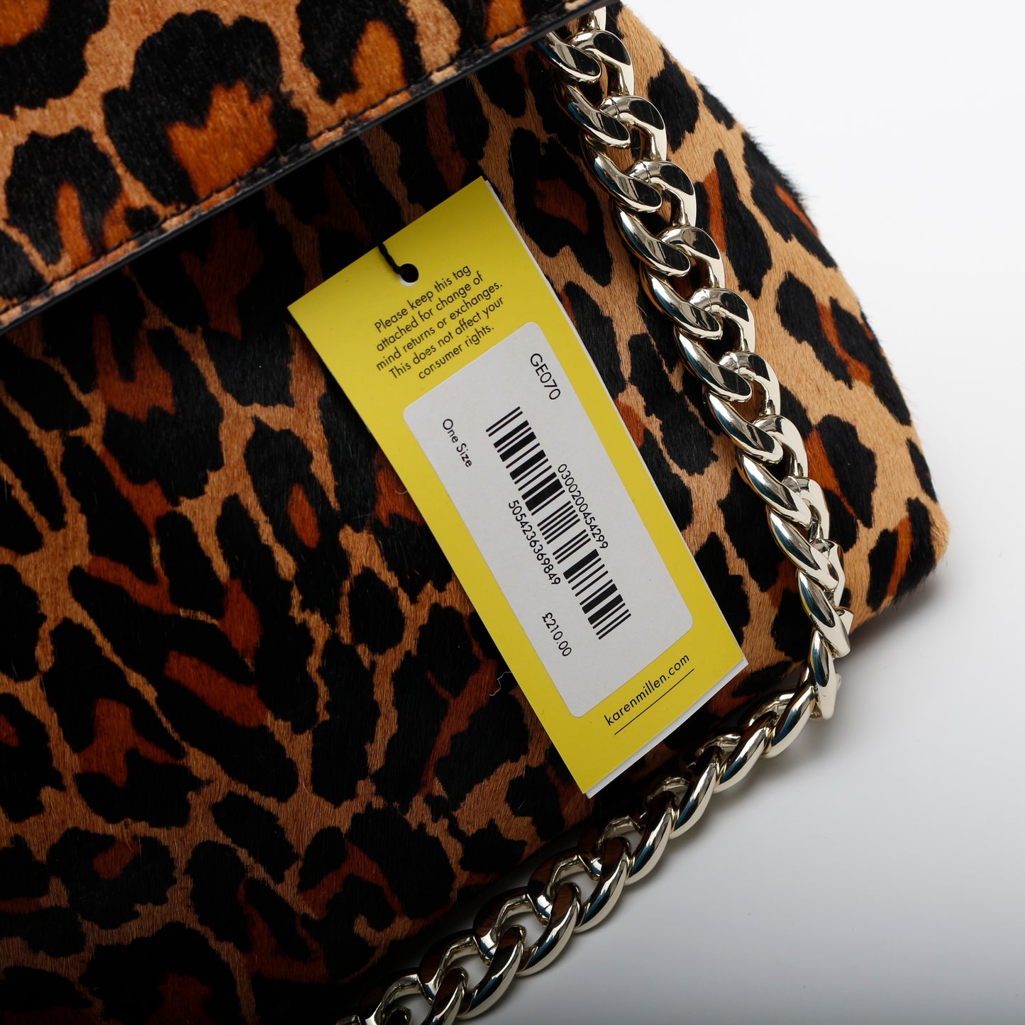 Karen Millen Leopard Print Handbag