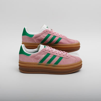 Adidas Gazelle Bold True Pink and Green