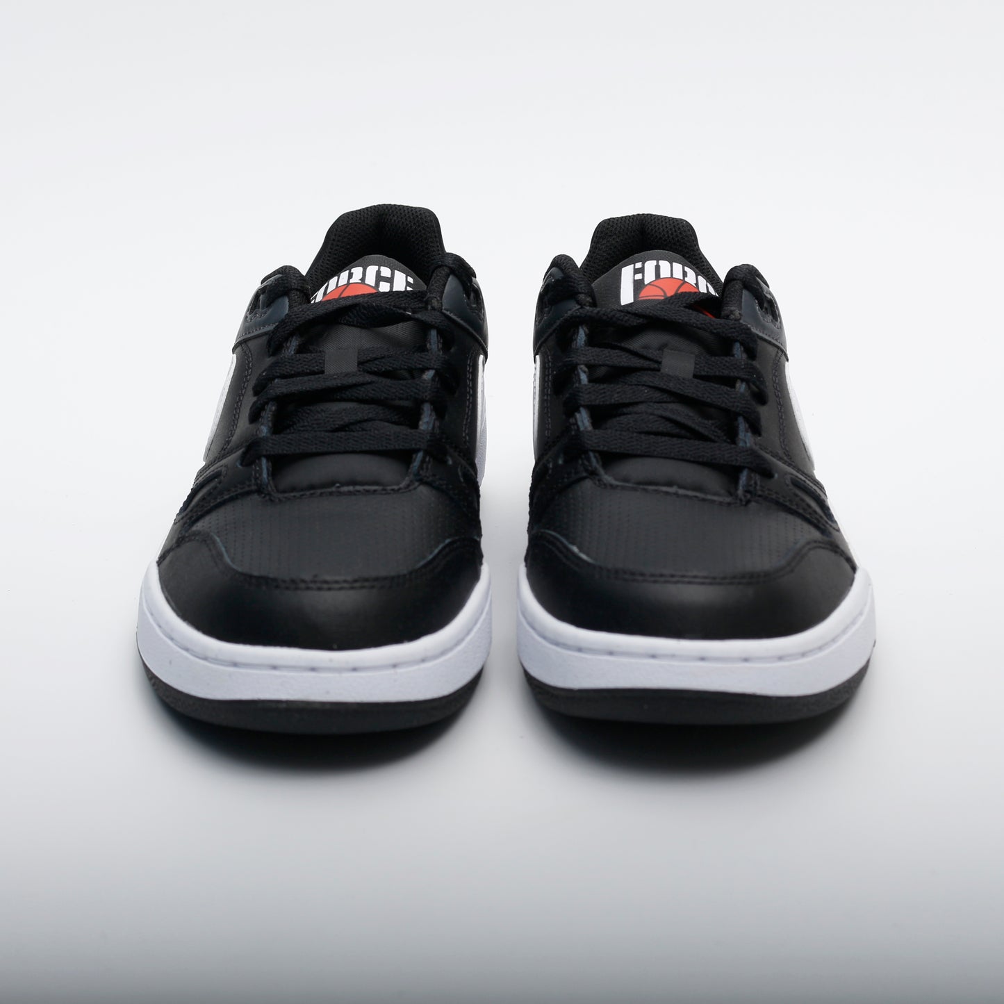 Nike Full Force Low Trainers, Black and White