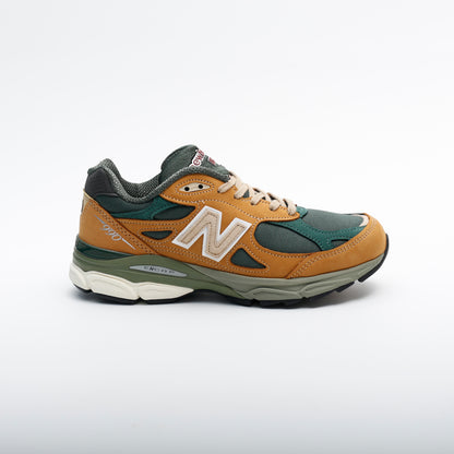 New Balance 990v3 Made in USA Tan Green