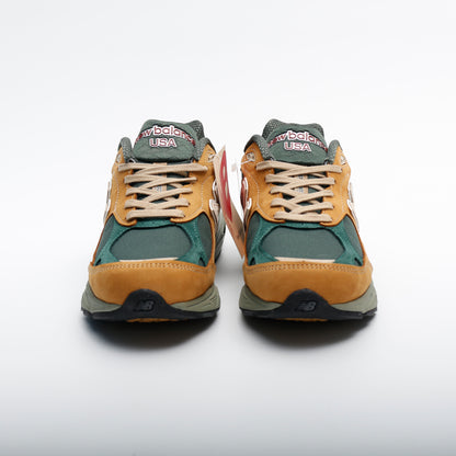 New Balance 990v3 Made in USA Tan Green