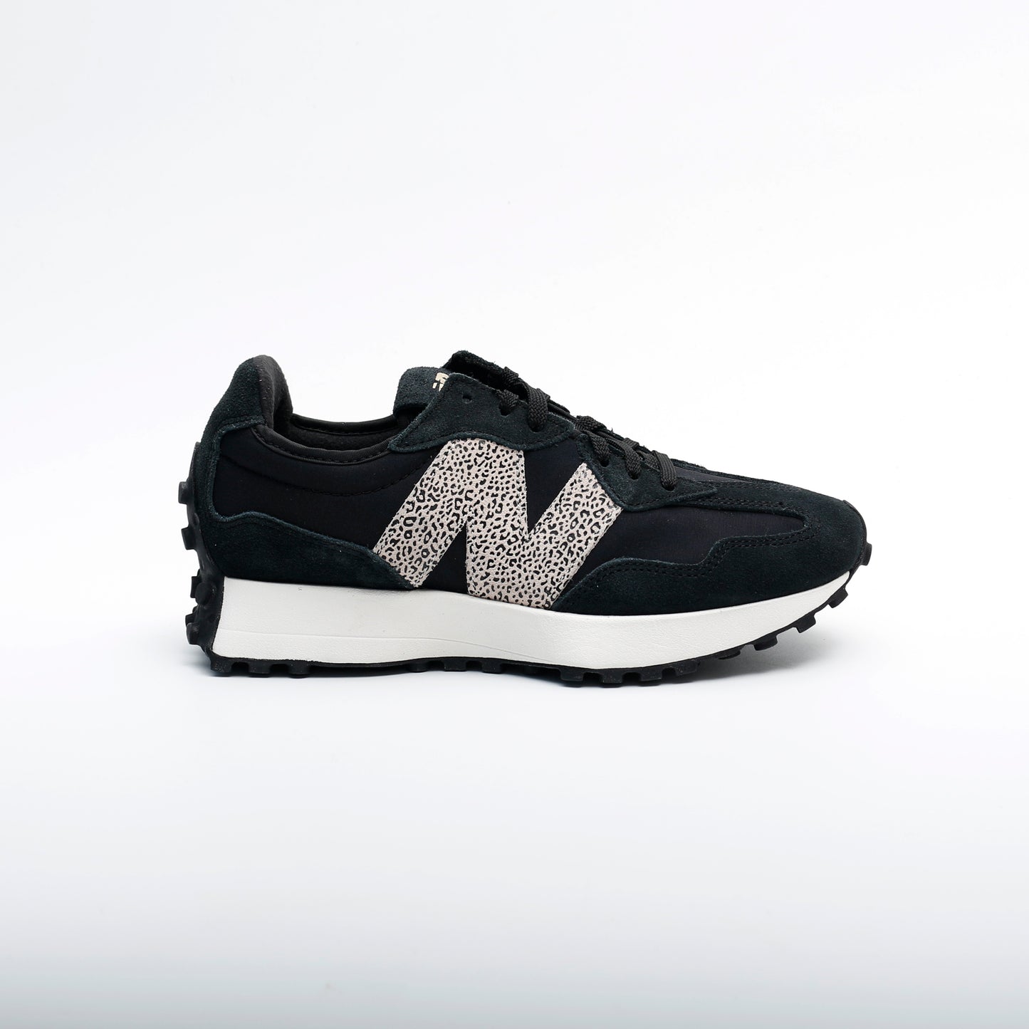 New Balance 327 Black White Leopard
