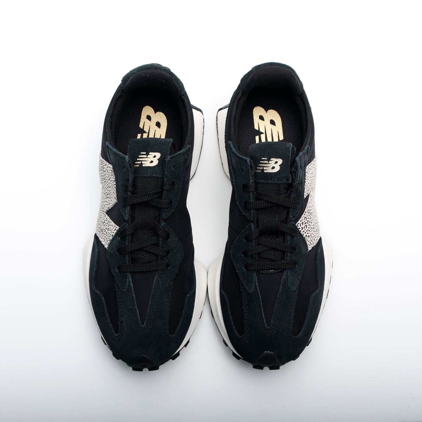 New Balance 327 Black White Leopard