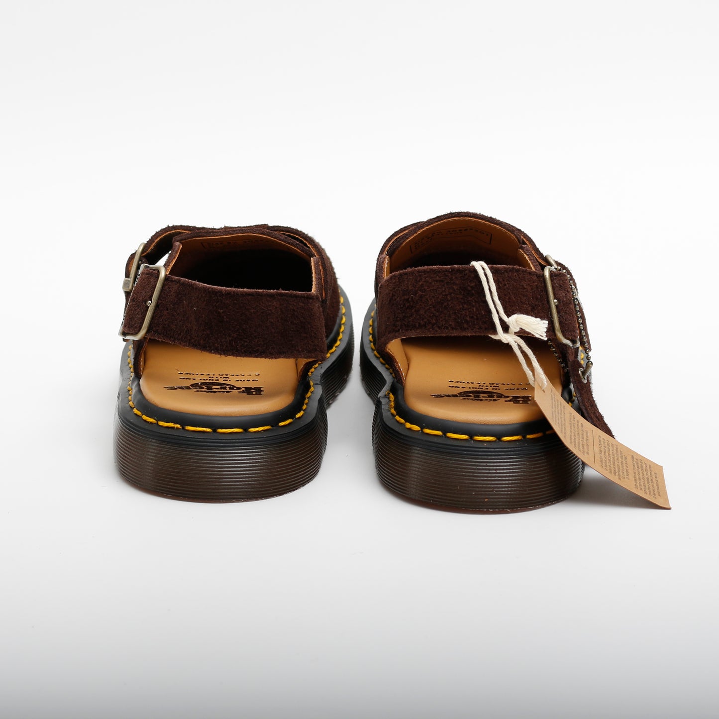 Dr. Martens Jorge Sandals, Dark Brown Desert Oasis Suede