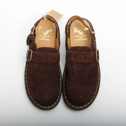 Dr. Martens Jorge Sandals, Dark Brown Desert Oasis Suede
