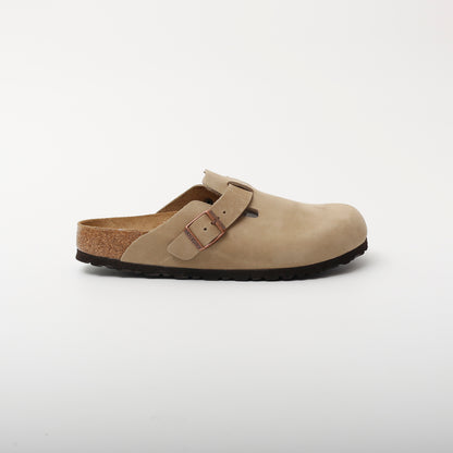 Birkenstock Boston Clogs, Tobacco Brown Leather