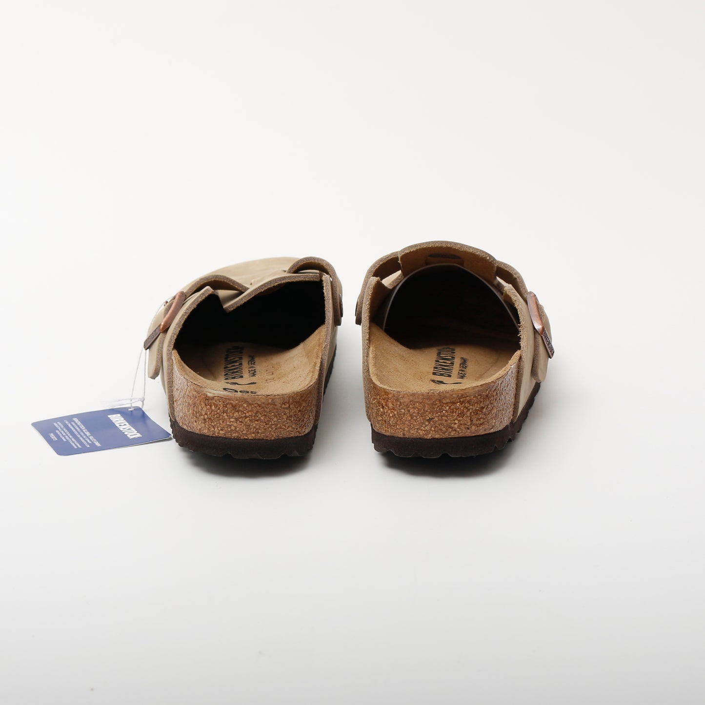 Birkenstock Boston Clogs, Tobacco Brown Leather