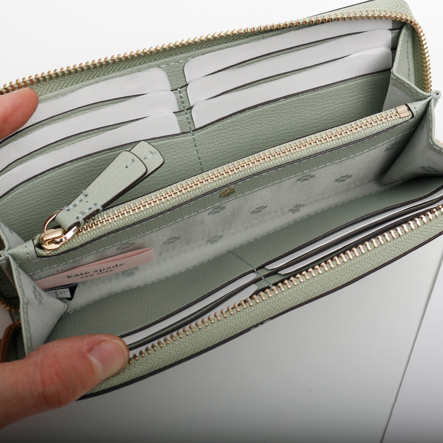 Kate Spade Sylvia Slim Continental Wallet, Pale Green