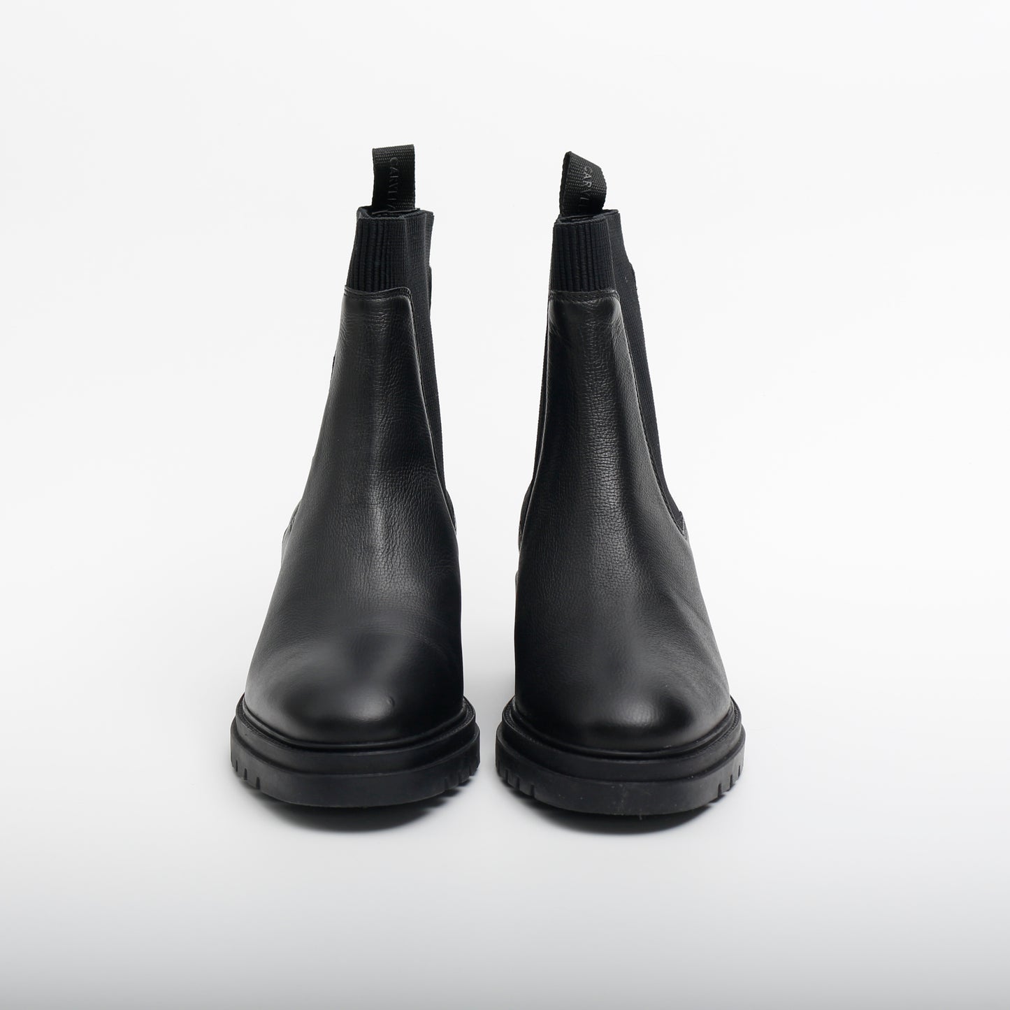 Carevla Champion Leather Ankle Boots, Black