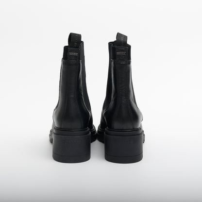 Carevla Champion Leather Ankle Boots, Black