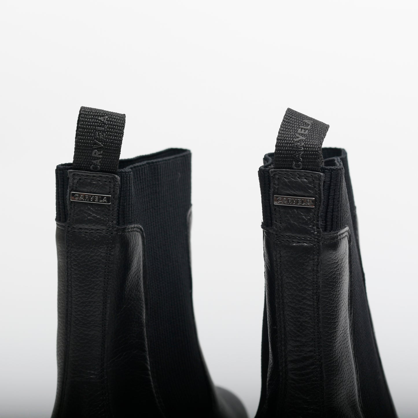 Carevla Champion Leather Ankle Boots, Black