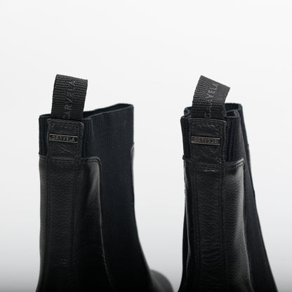 Carevla Champion Leather Ankle Boots, Black