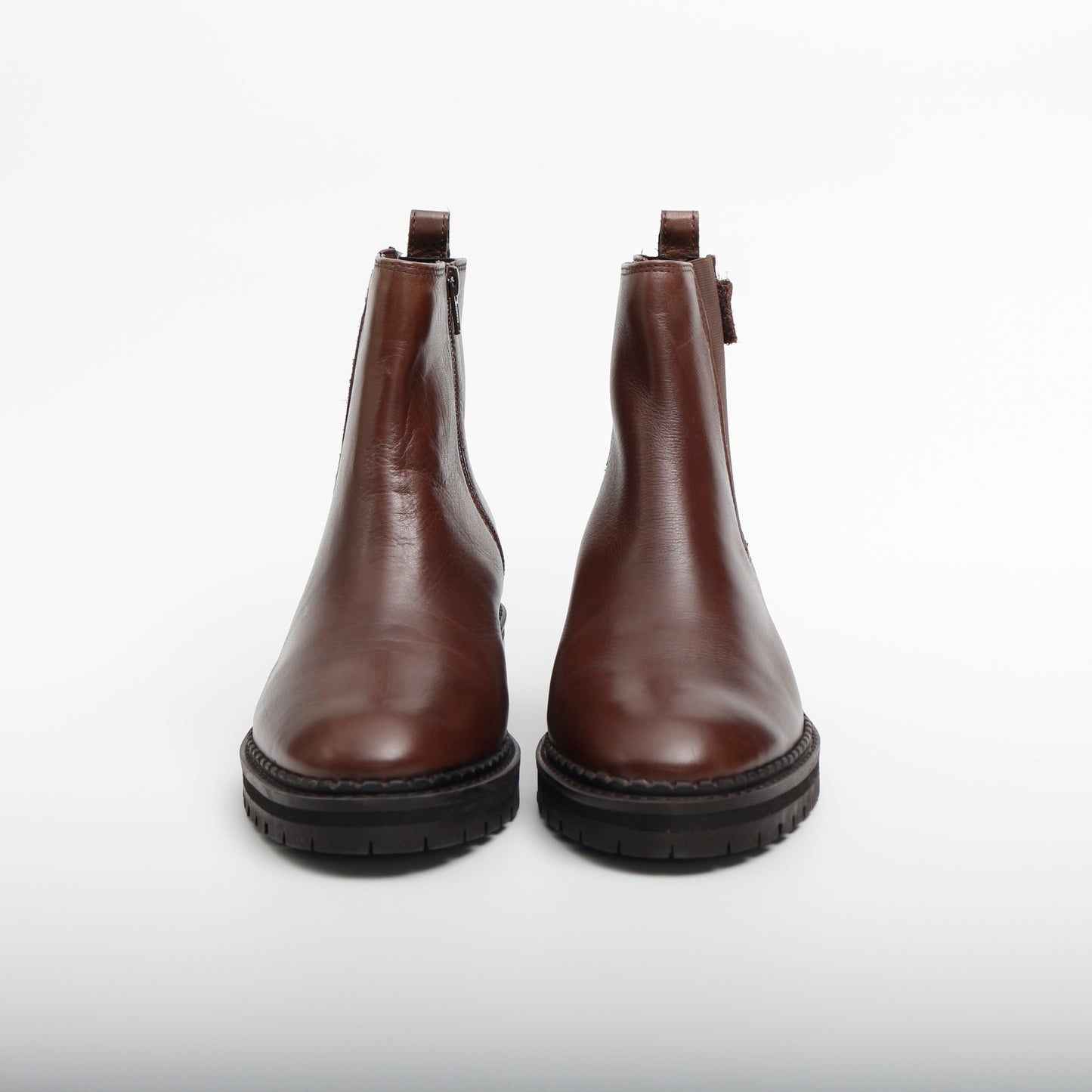 Carevla Companion Leather Ankle Boots, Brown