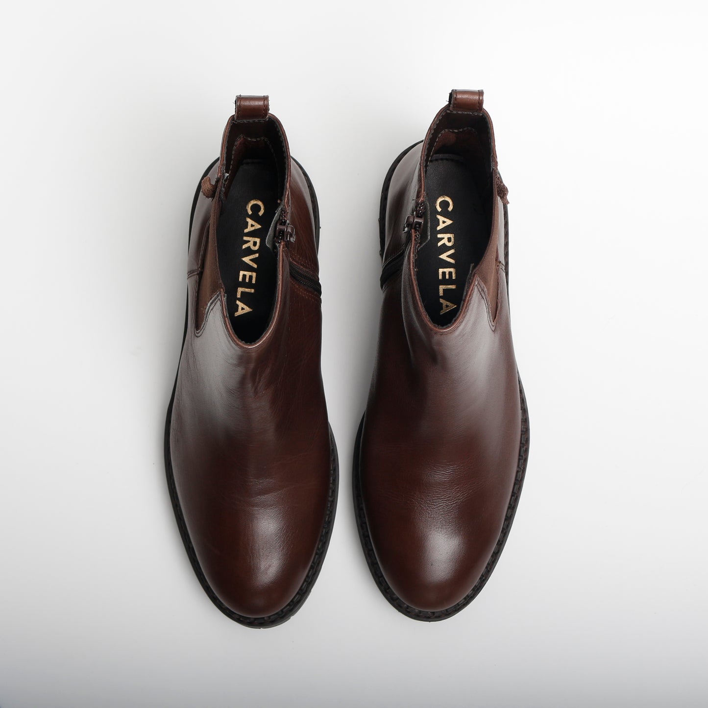 Carevla Companion Leather Ankle Boots, Brown